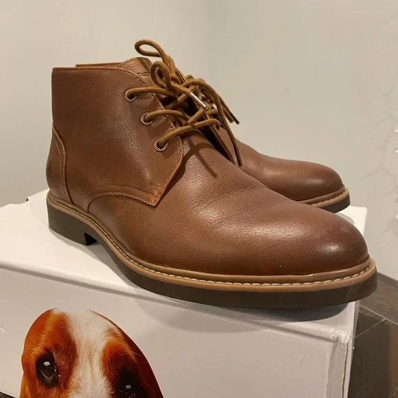Hush Puppies Detroit Chukka Boot | Men\'s | Dark Brown Size 10.5 NEW with… Amazon.com | Hush Puppies mens Detroit Chukka Boot, Cognac  main image 4